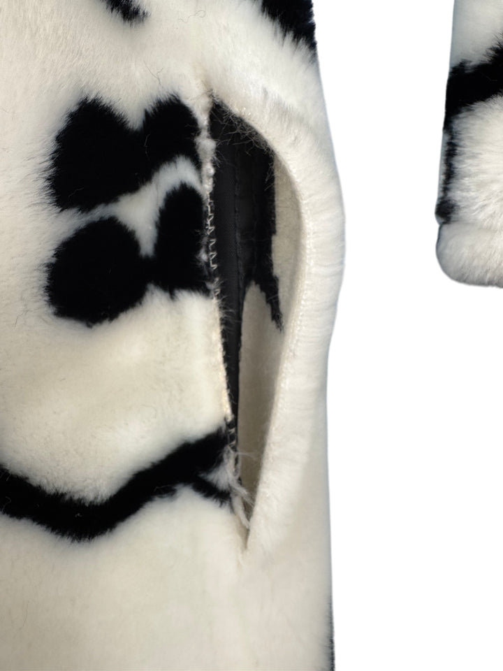 Donnybrook Black and White Art Pattern Coat - M