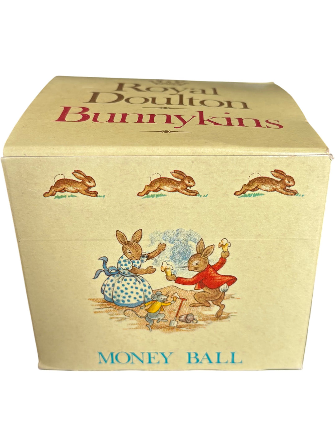 Vintage Royal Doulton Bunnykins Money Ball Box Collectible Ceramic Money Box - Think Vintage