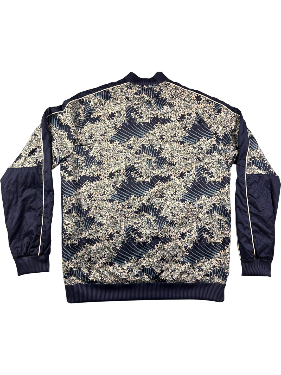 Puma Japanese Wave Pattern Bomber Jacket - L