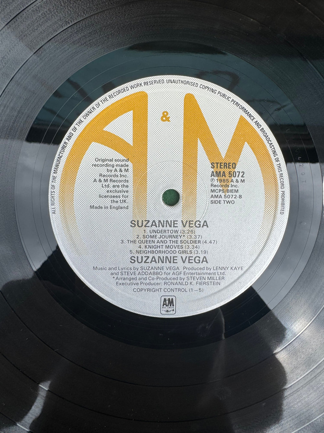 Suzanne Vega Self-Titled Vinyl Record Album - Think Vintage