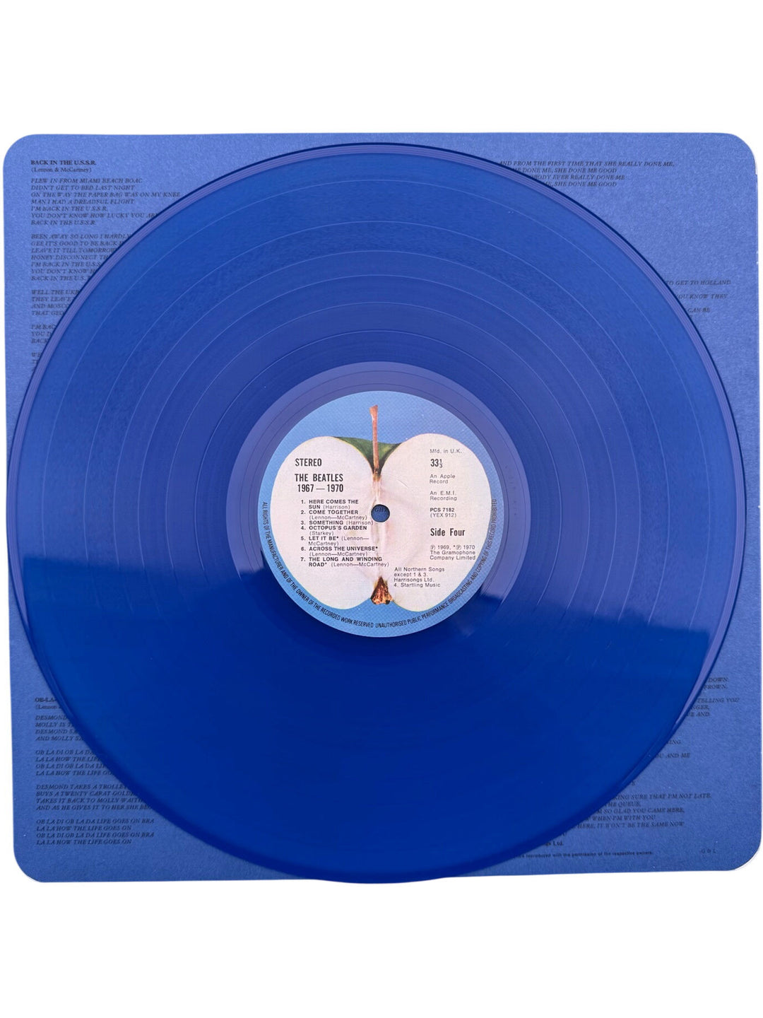 The Beatles 1967-1970 Blue Vinyl LP - Very Good