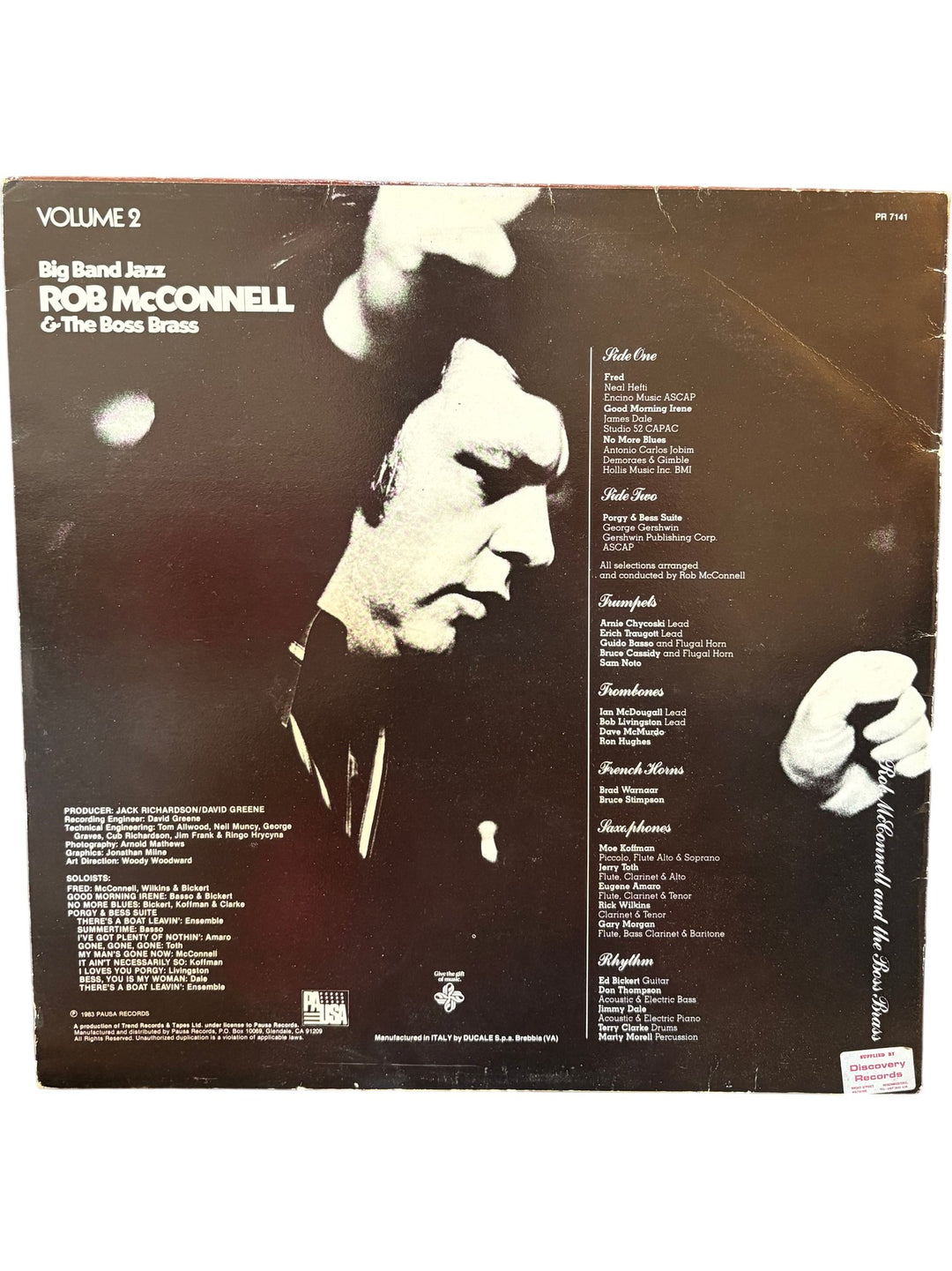 1978 Big Band Jazz Volume 2 Vinyl - Fair