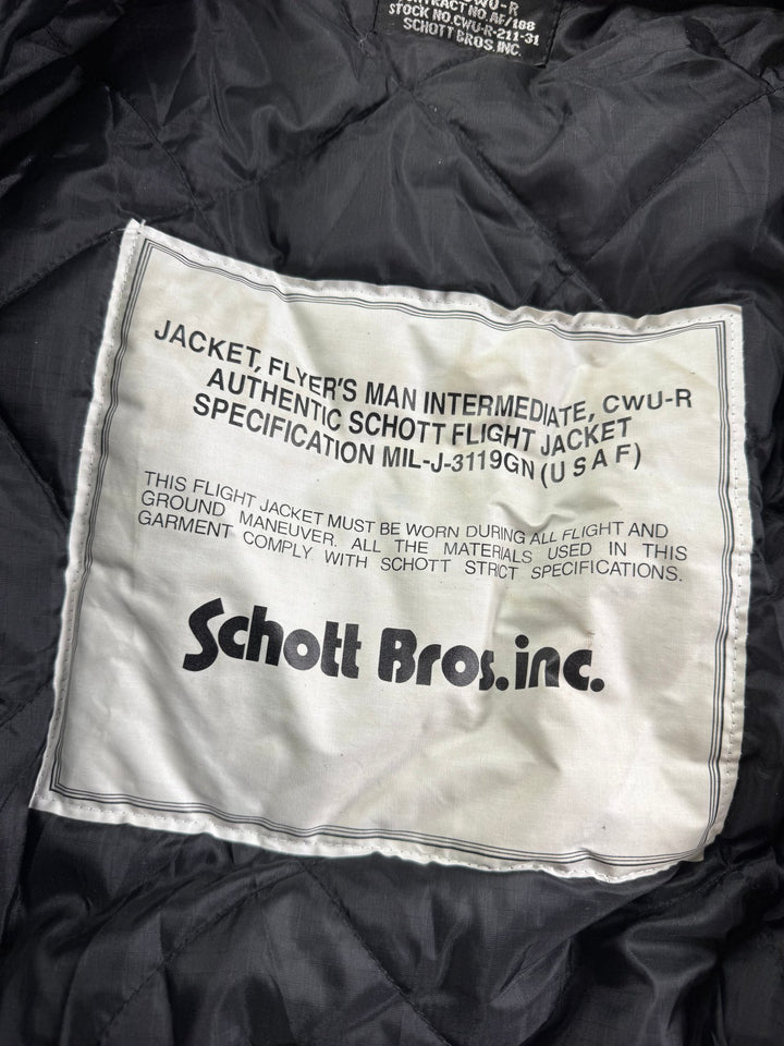Schott NY Black Bomber Jacket - M