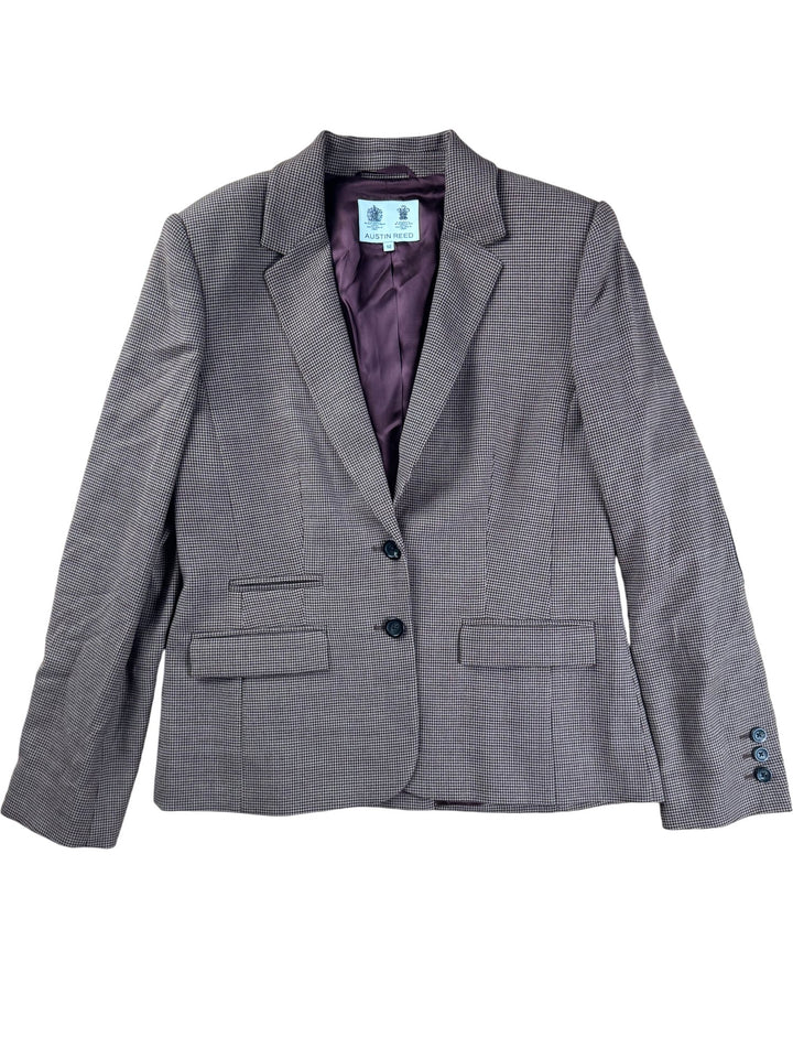 Austin Reed Brown Checked Suit - W32 , M
