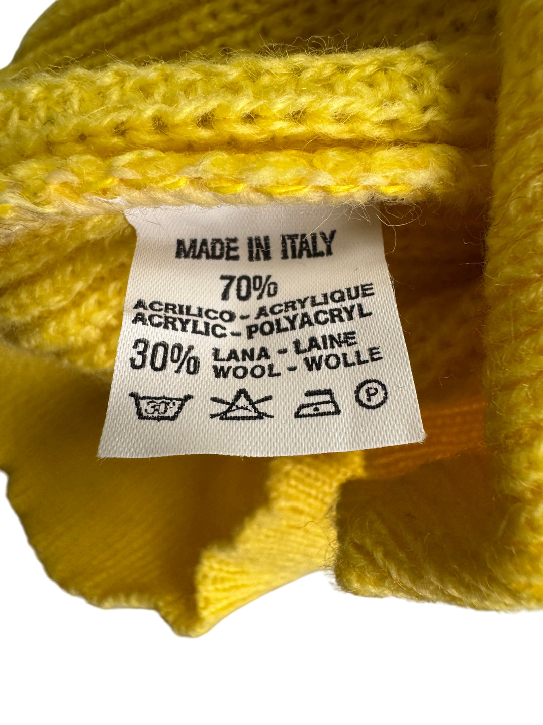Bentley Yellow Knit Sweater - L