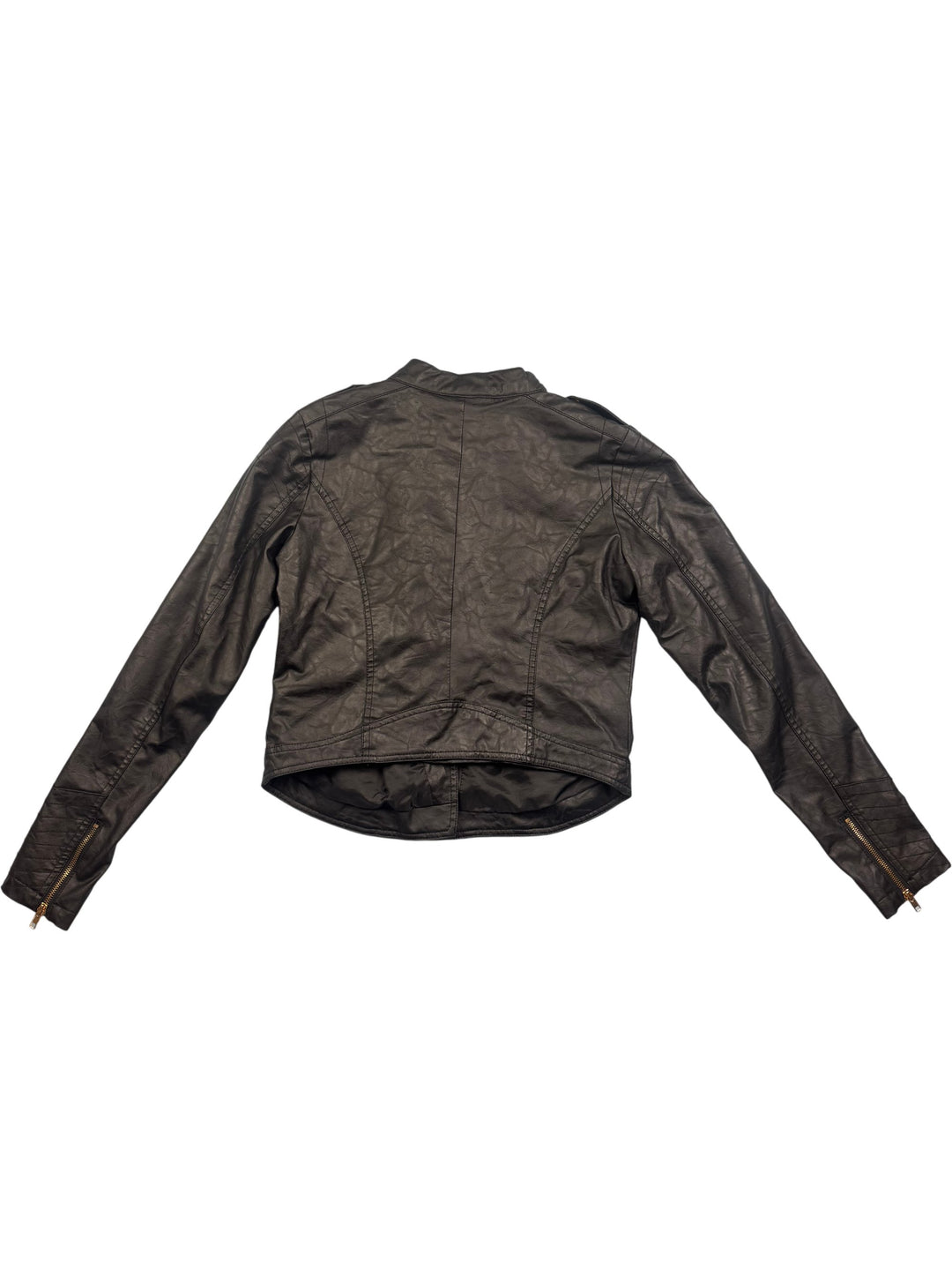 Atmosphere Black Faux Leather Jacket - S