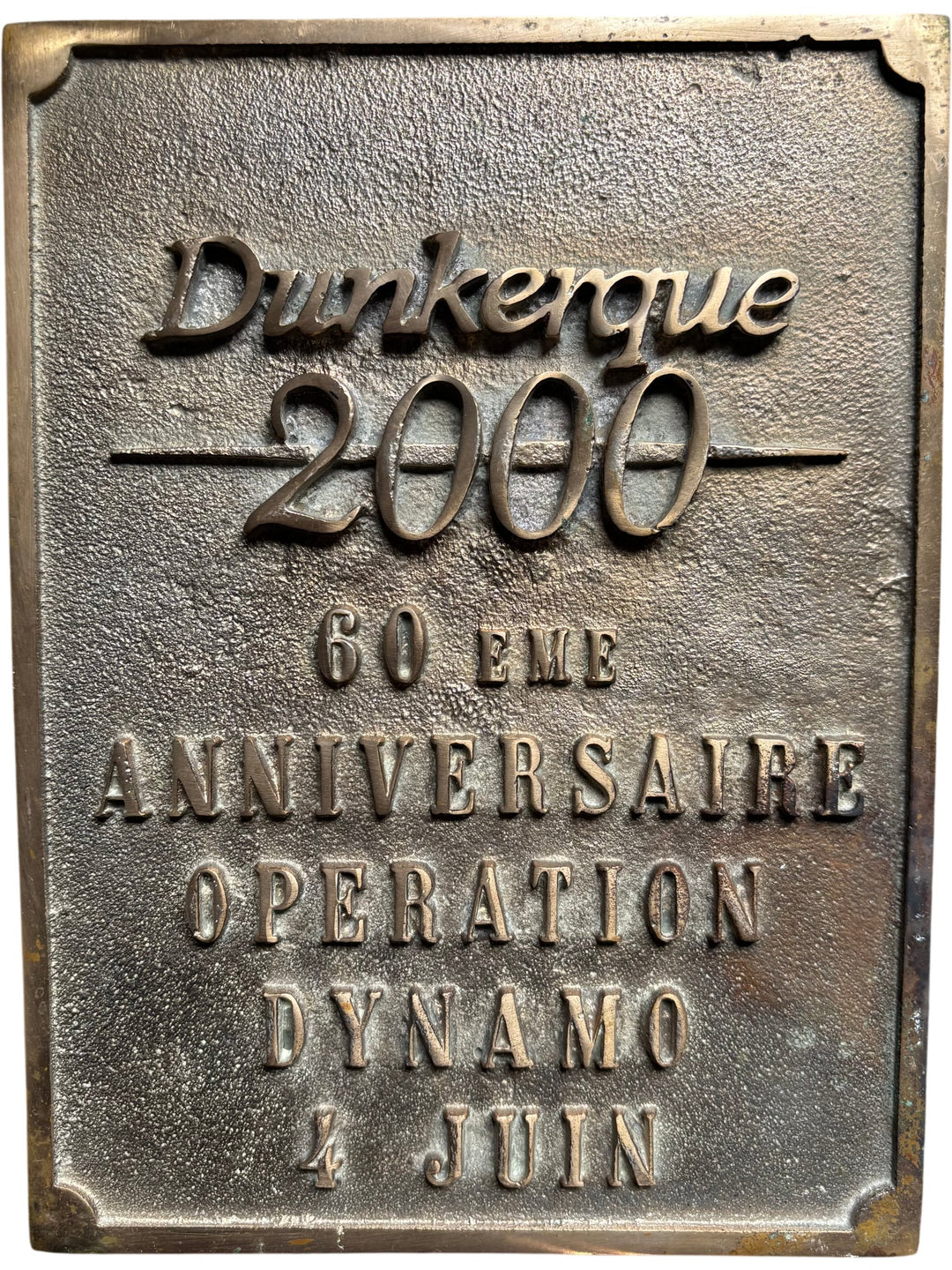 60th Anniversary Operation Dynamo Dunkirk Plaque Solid Brass - Think Vintage