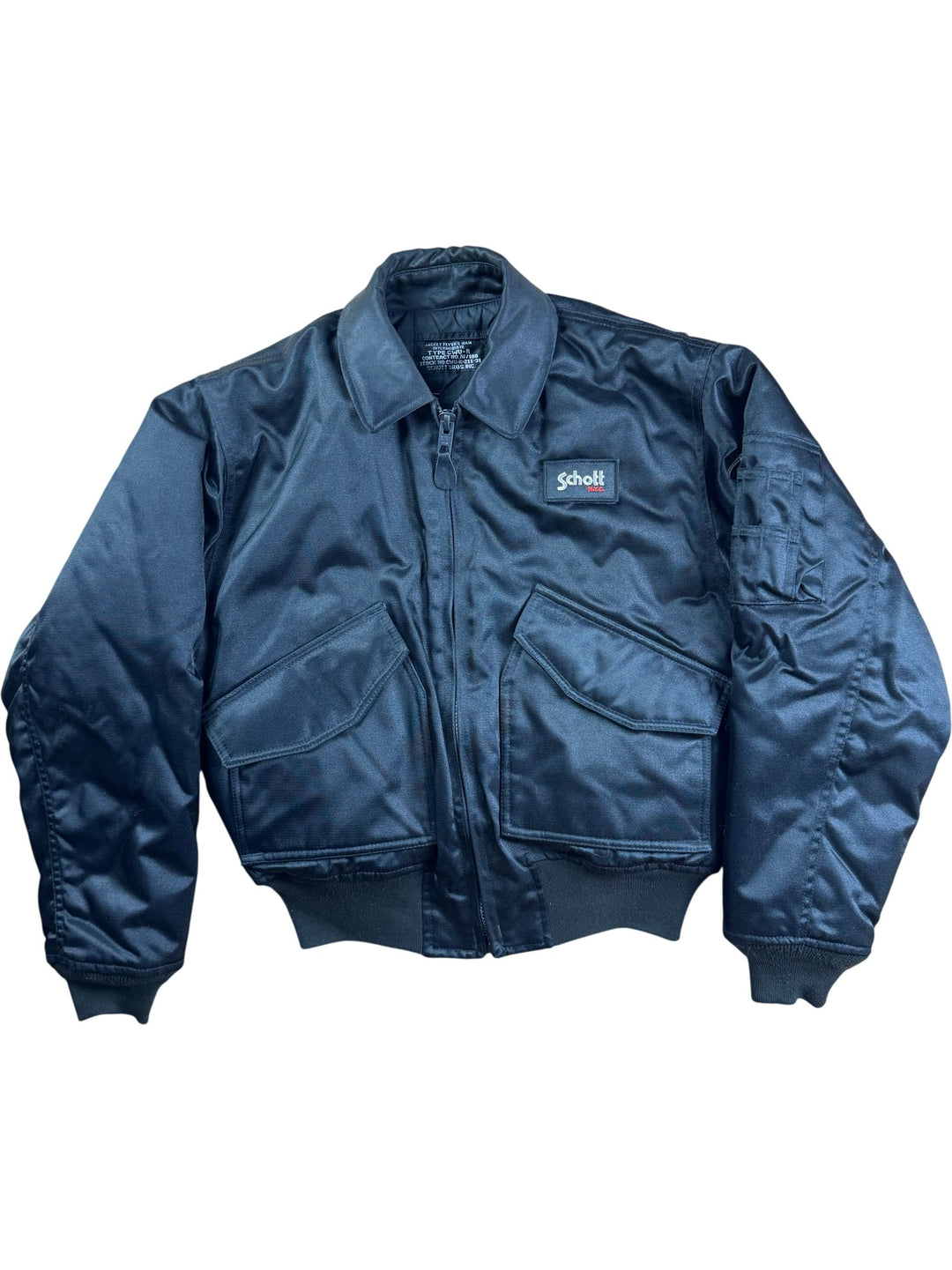 Schott NY Black Bomber Jacket - M