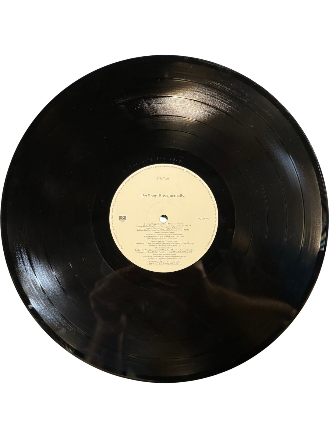 Pet Shop Boys Actually Vinyl Record - Think Vintage