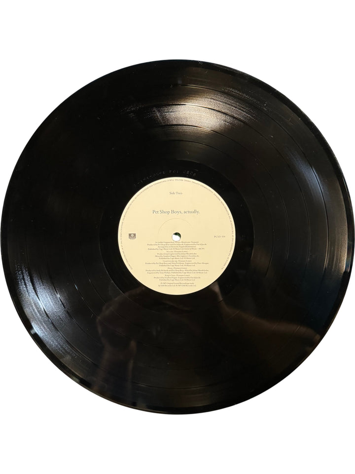 Pet Shop Boys Actually Vinyl Record - Think Vintage