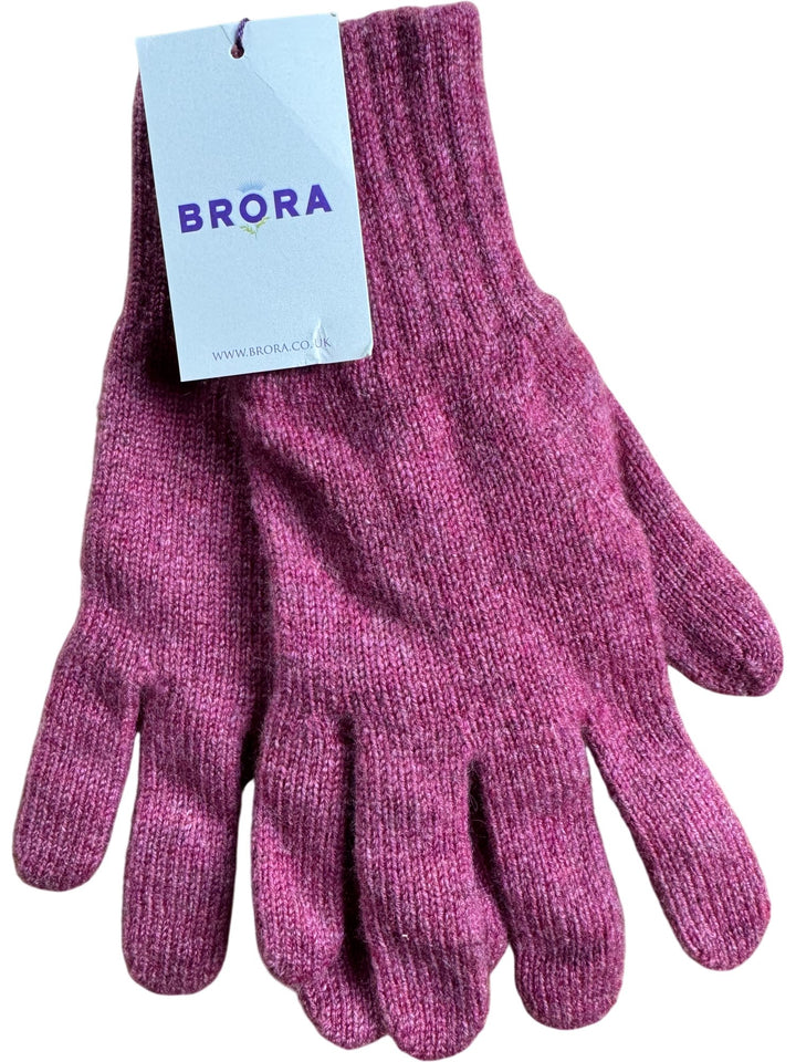 Brora Wool Gloves in Clover - S