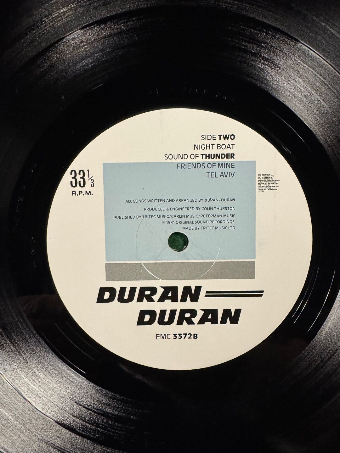 Duran Duran Self-Titled Vinyl Record Album 1981 - Think Vintage