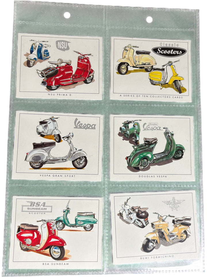 Vespa Lambretta Vintage Scooter Collectors Cards Set - Think Vintage
