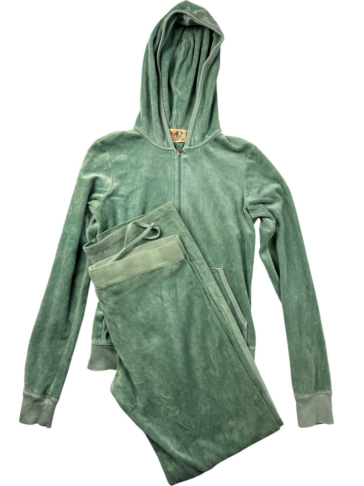 Juicy Couture Green Velour Tracksuit - W34