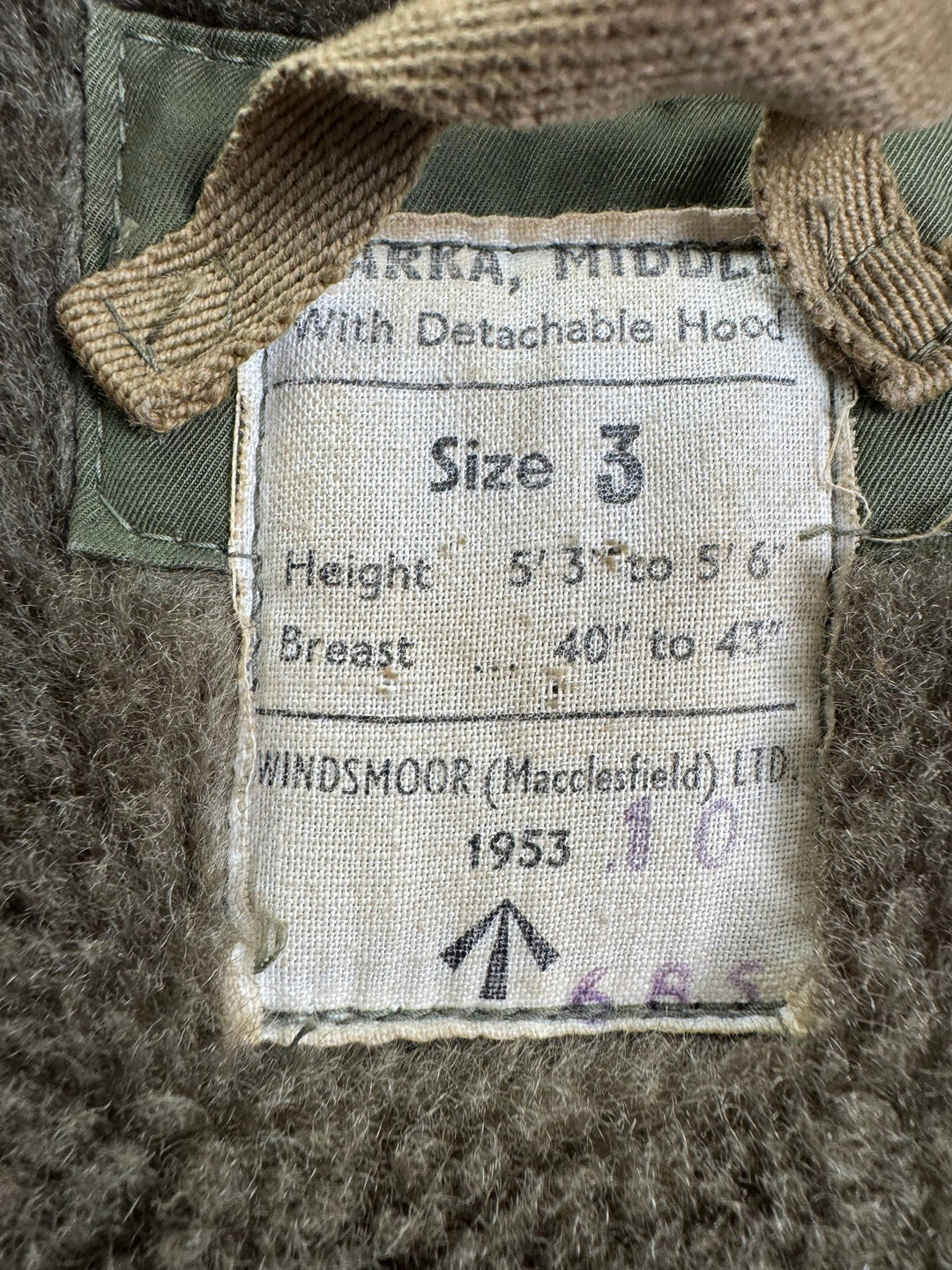 1950s Parka Jacket with Detachable Hood - XXL