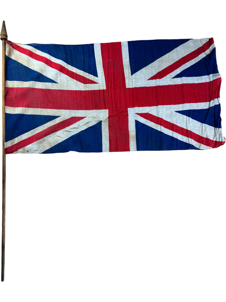 Union Jack Flag with Wooden Pole