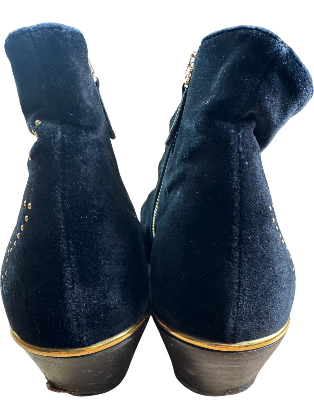 Chloe Studded Suede Buckle Ankle Boots - 4