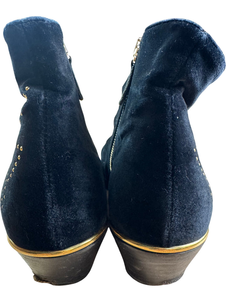 Chloe Studded Suede Buckle Ankle Boots - 4