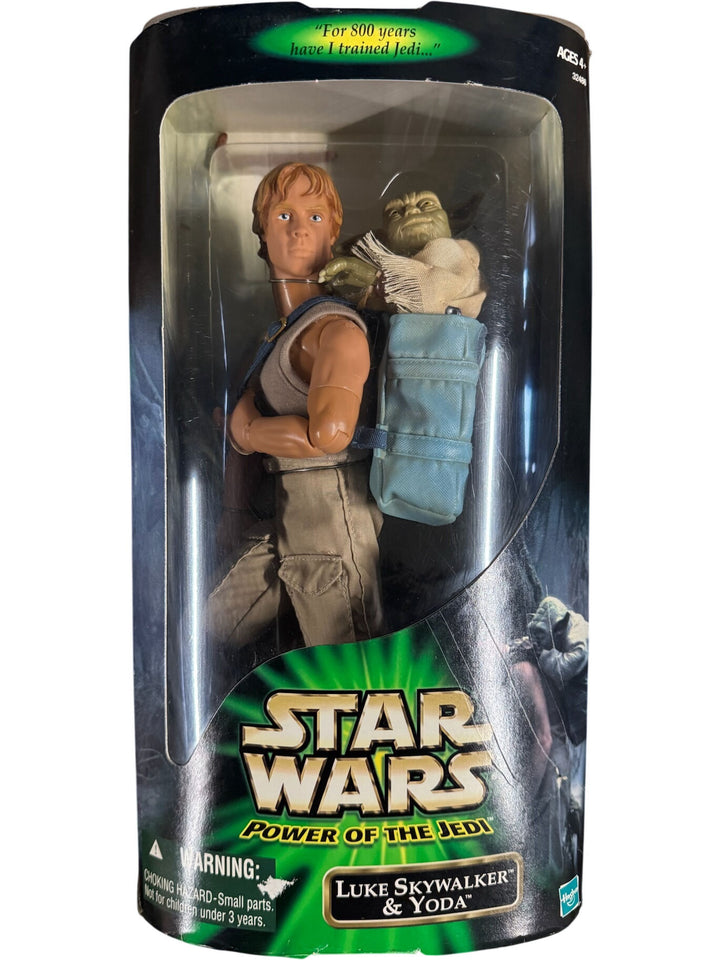 Star Wars Power Of The Jedi Luke Skywalker & Yoda Action Figure