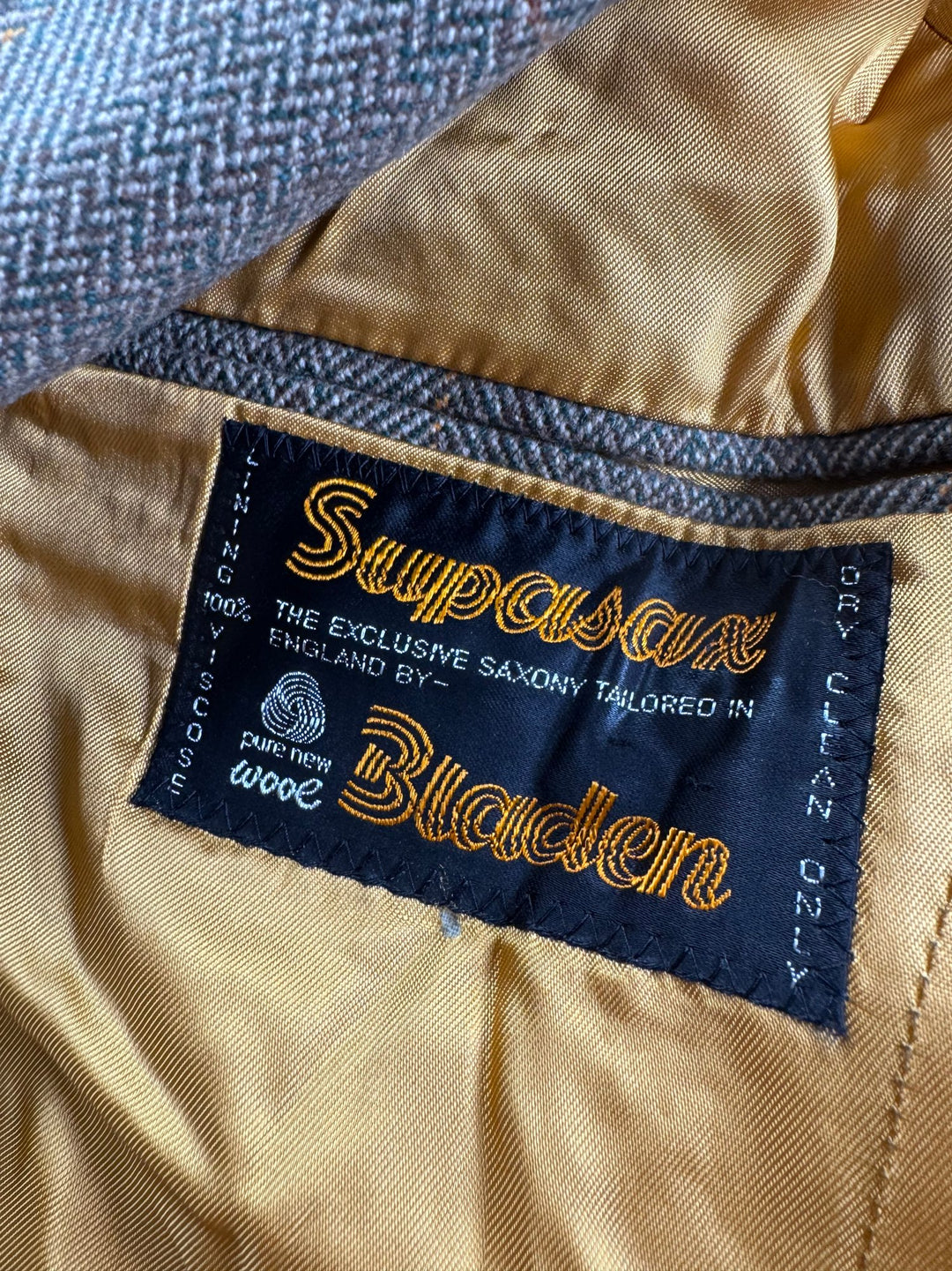 Bladen Supasax Wool Tweed Jacket - M