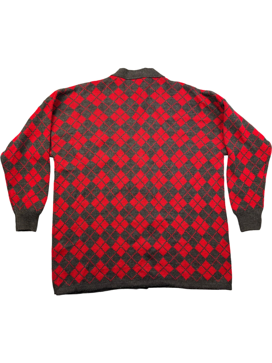 Scottish Made Argyle Cardigan - XXL