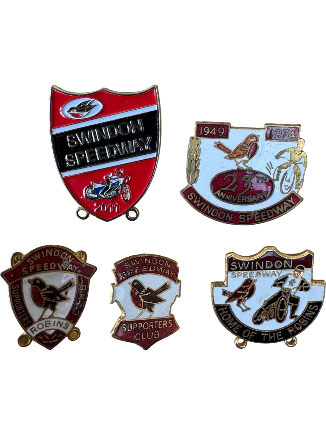 Swindon Speedway Supporters Pins Set