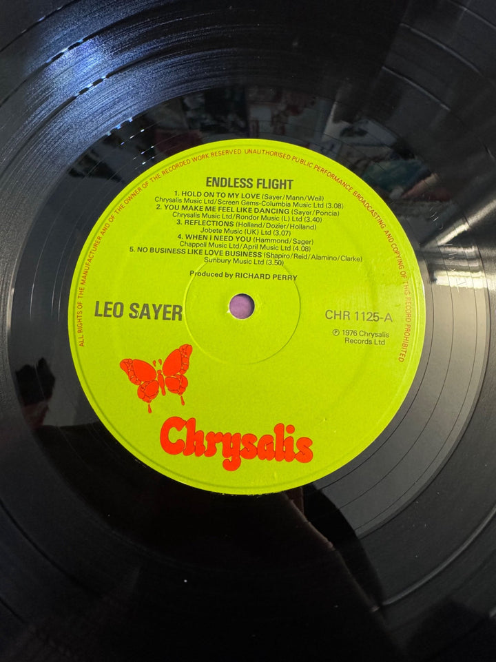 Leo Sayer Endless Flight Vinyl - Very Good