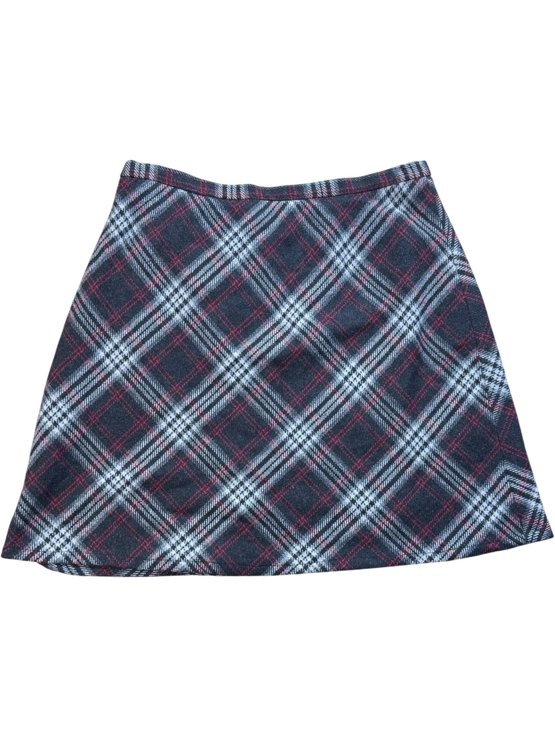 Plaid Knee-Length Skirt