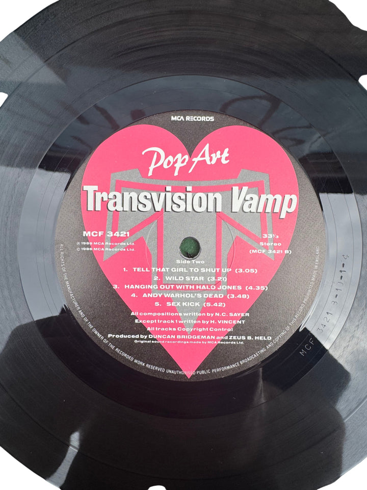 Transvision Vamp Pop Art Vinyl Record - Think Vintage