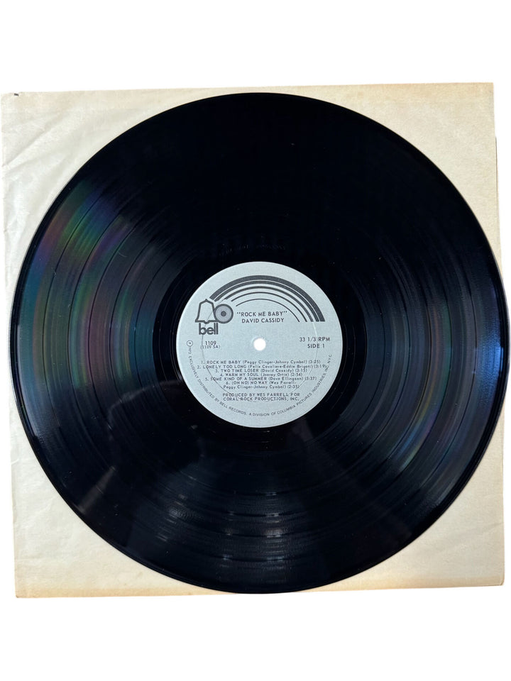 1972 Rock Me Baby Vinyl Album by David Cassidy - Good