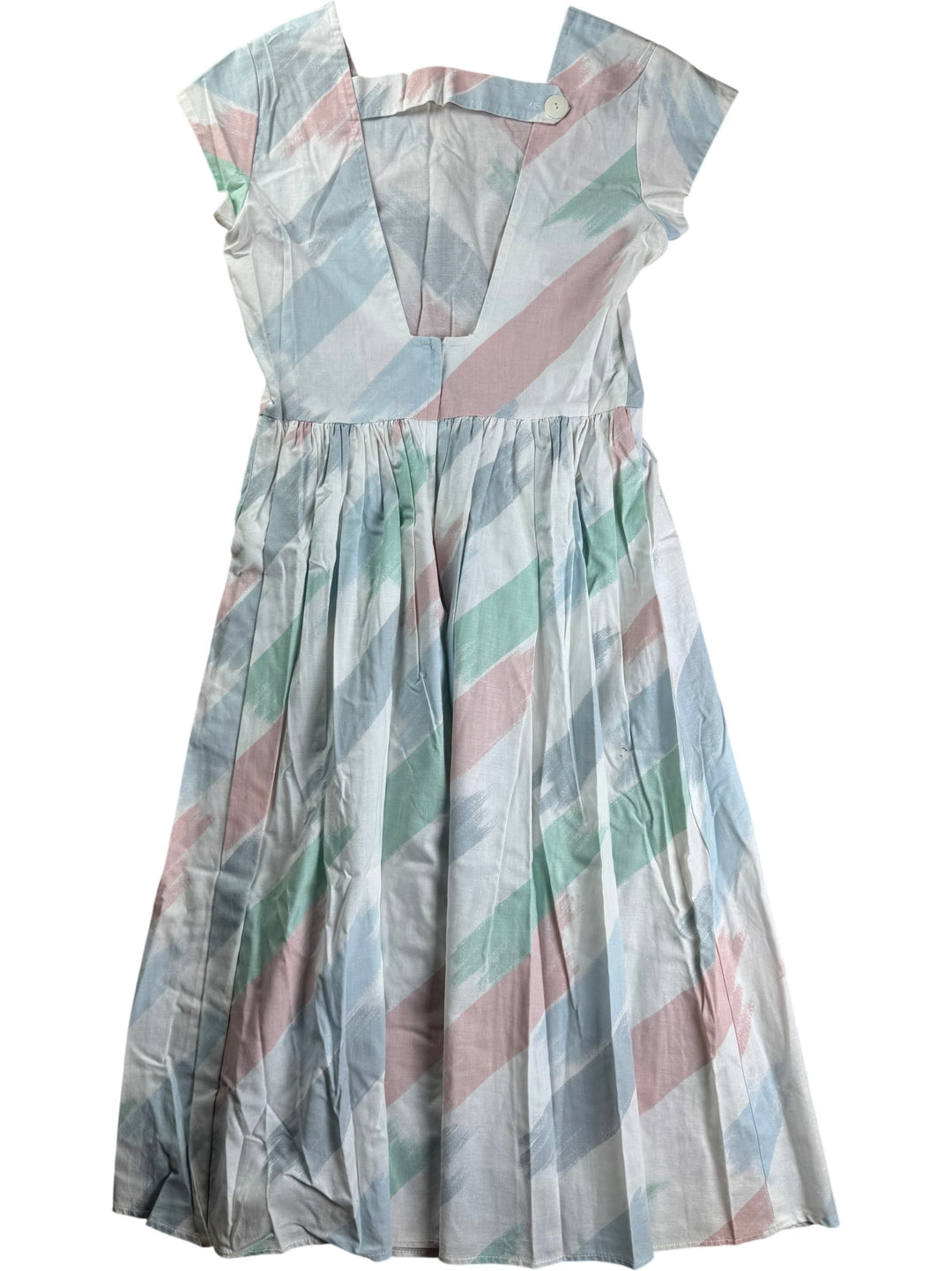 BHS Pastel Patterned Cotton Dress - S/M