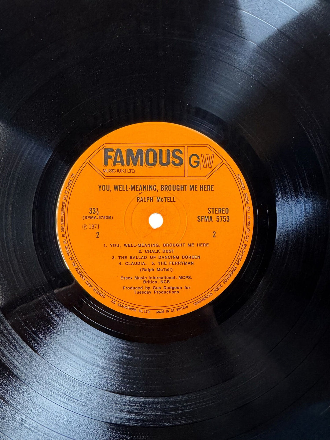 Ralph McTell You Well-Meaning Brought Me Here Vinyl - Good