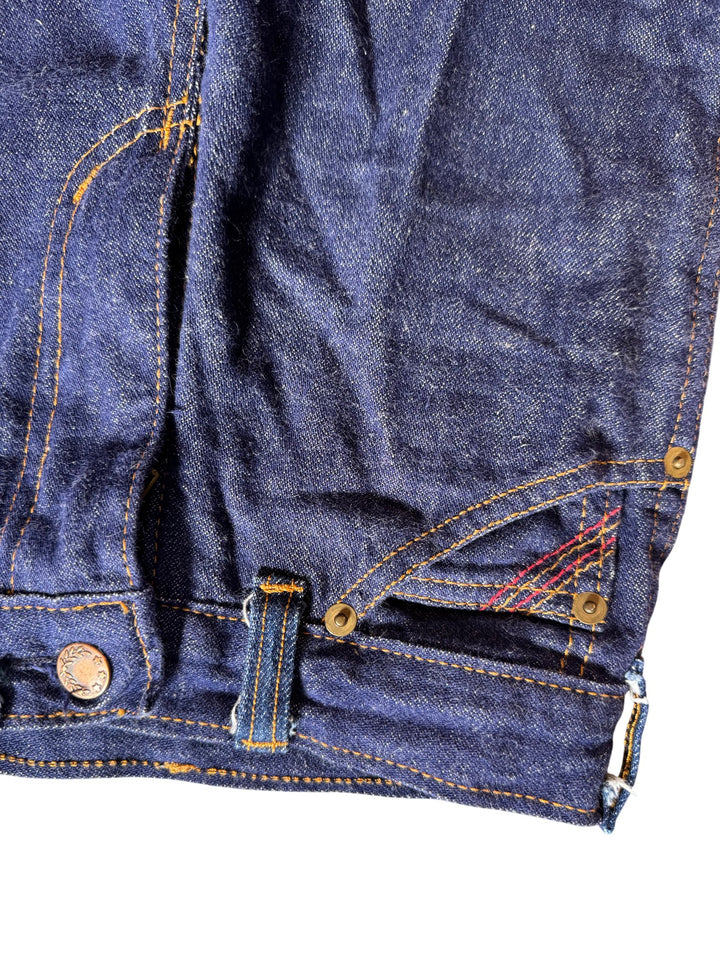 1980s Washington Blues Dark Blue Denim Straight Leg Jeans - Age 8/9