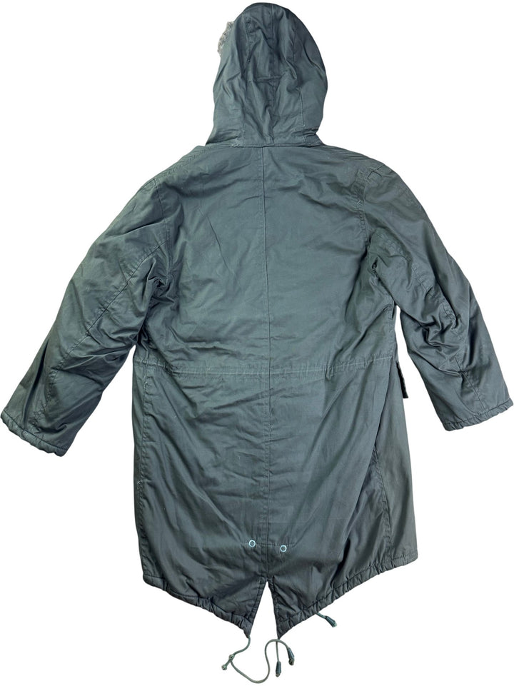 Military Style Olive Parka - M