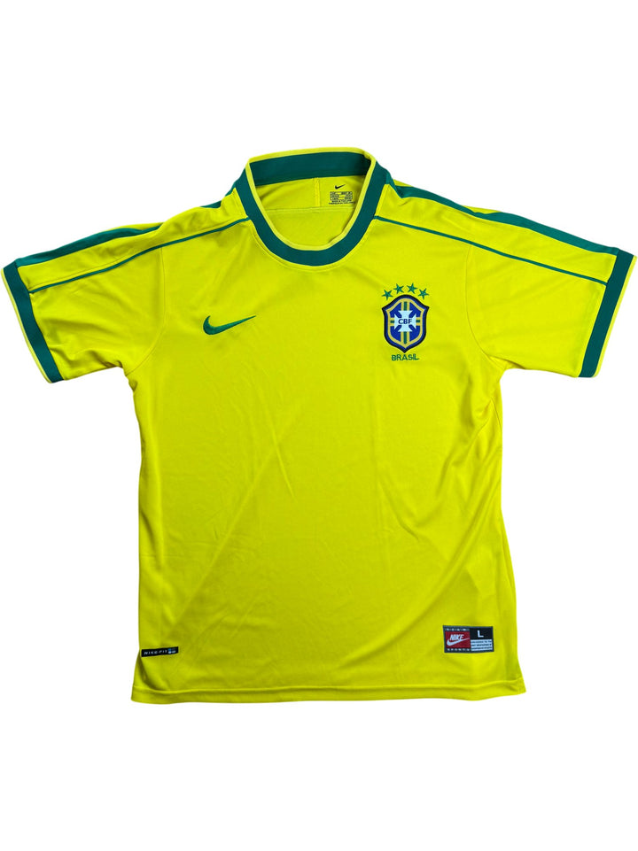 1998 Brazil Football Home Shirt - L