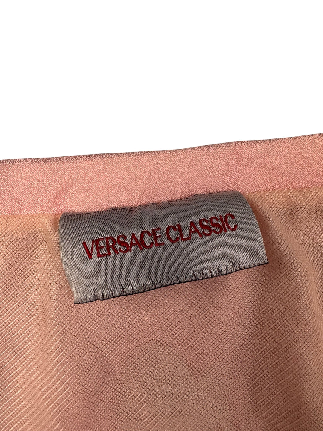 1990s Versace Classic Pink Floral Skirt - W28