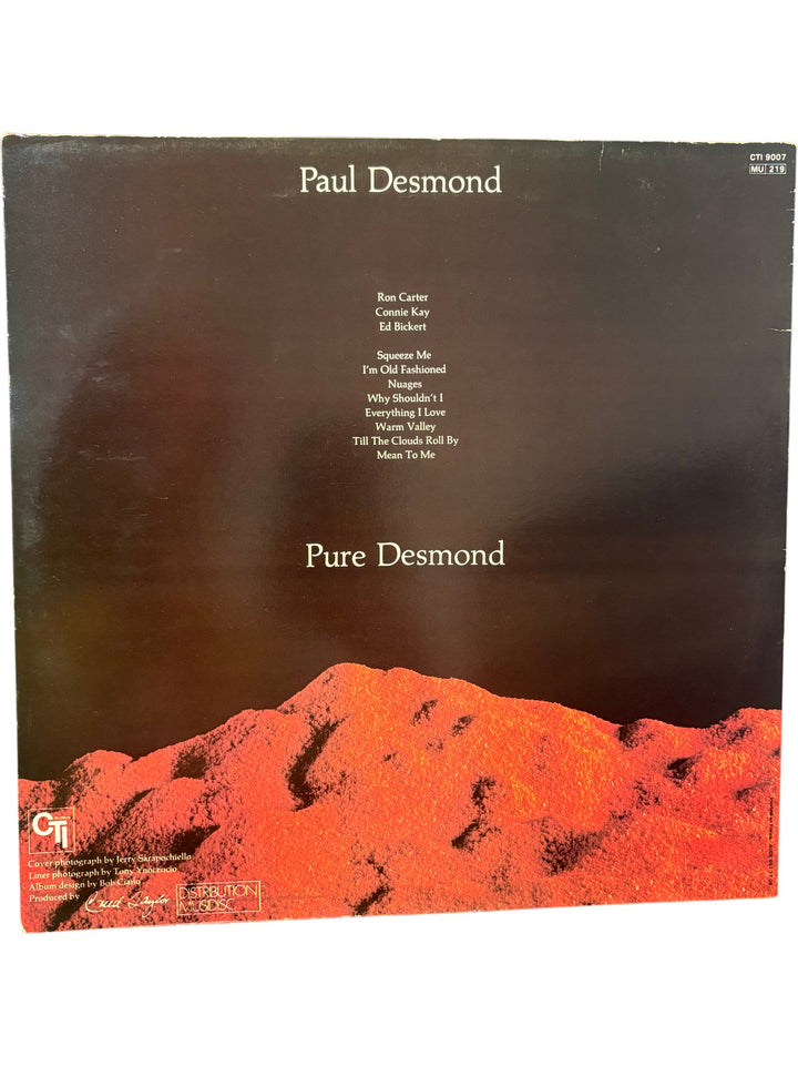 Paul Desmond Pure Desmond Vinyl Record - Fair