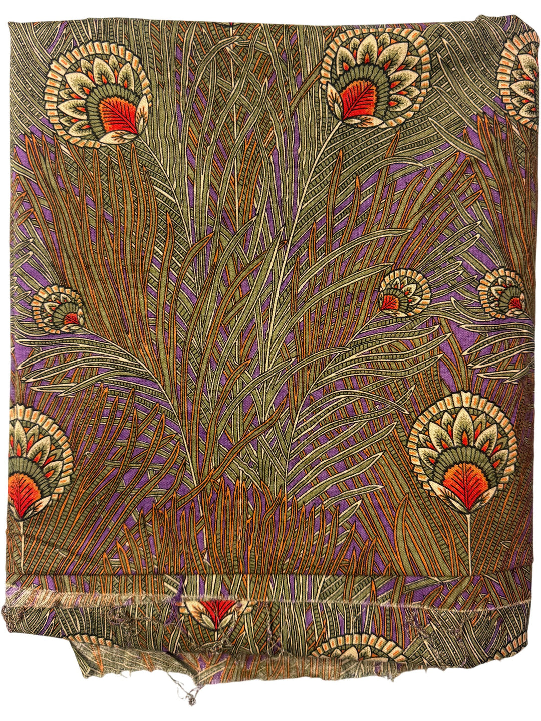 Art Nouveau Floral Pattern Fabric - Think Vintage