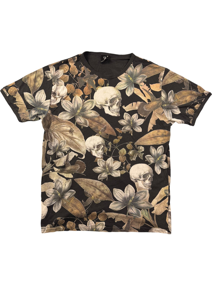 S-Ponder Skull Floral T-Shirt - M