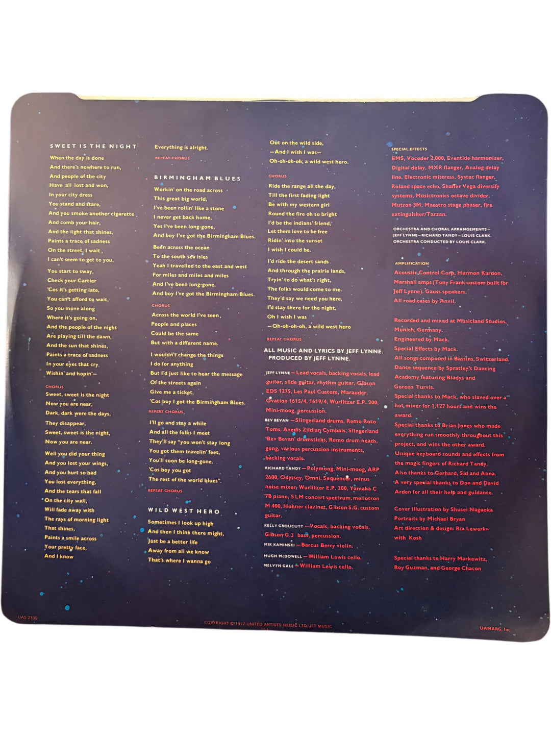 ELO Out Of The Blue LP - Good