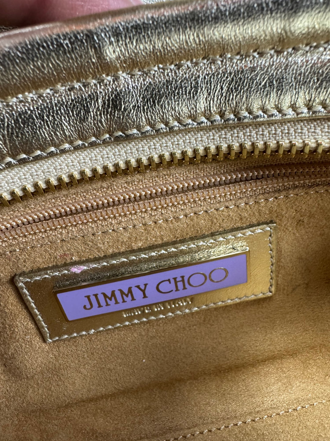 Jimmy Choo Metallic Clutch Bag