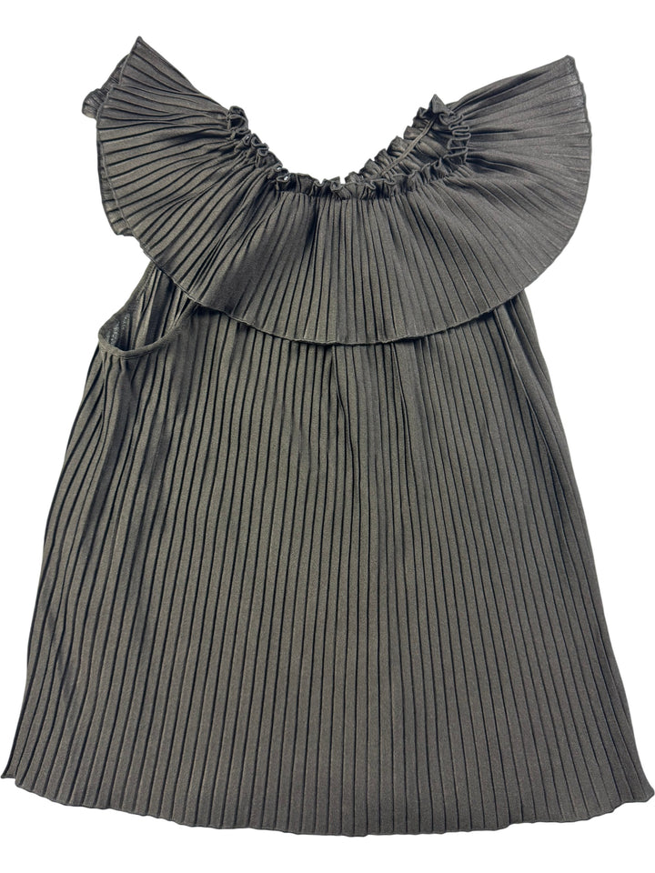 Pleated Off-Shoulder Blouse - S