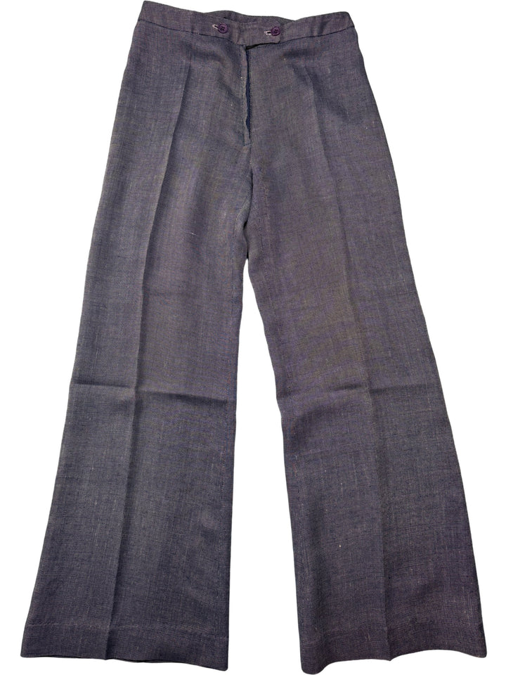 1970s Peters Brothers Blue Suit with Belt - Think Vintage