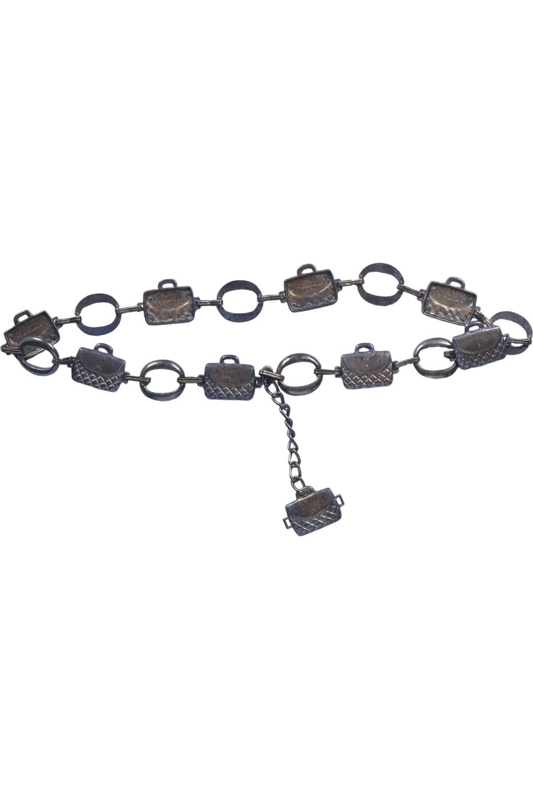 70's Metal Bag Link Belt - Think Vintage