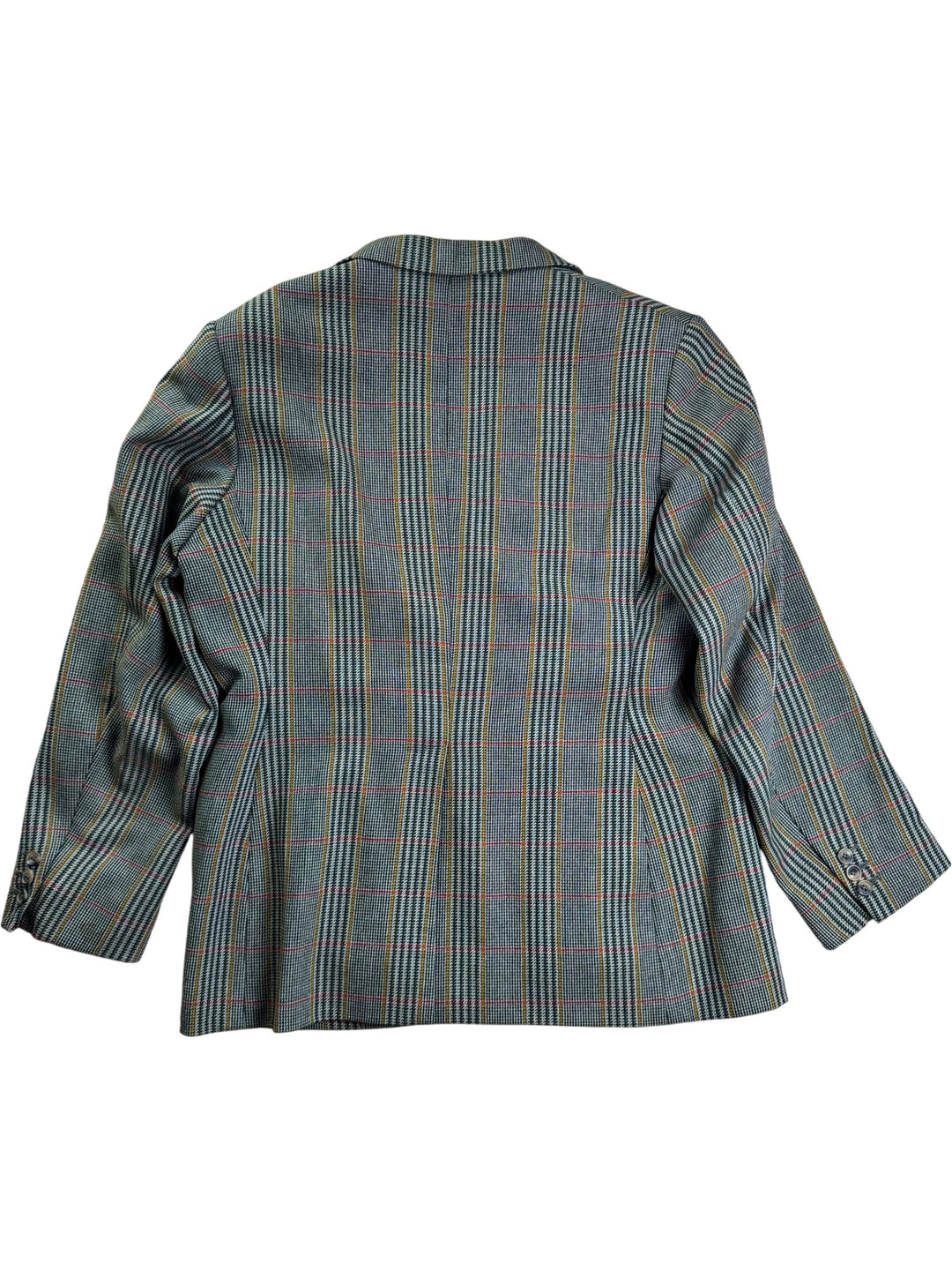 Plaid Checkered Blazer - M