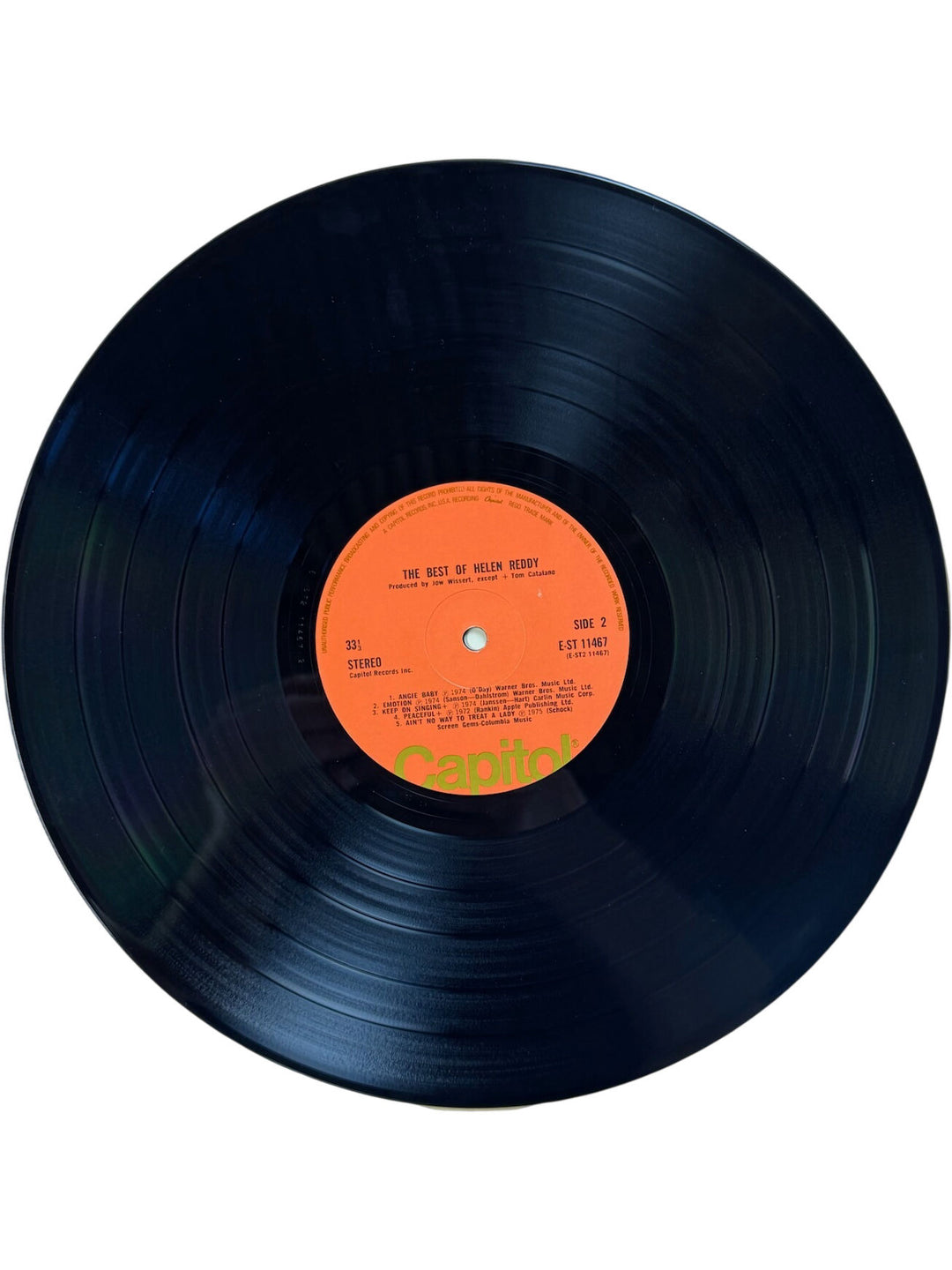 The Best Of Helen Reddy Vinyl Record - Very Good
