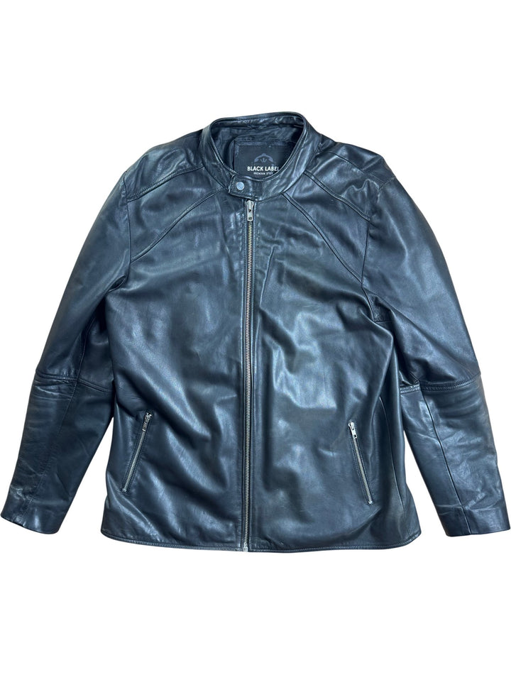 Leather Jacket Black Label Premium Style - L