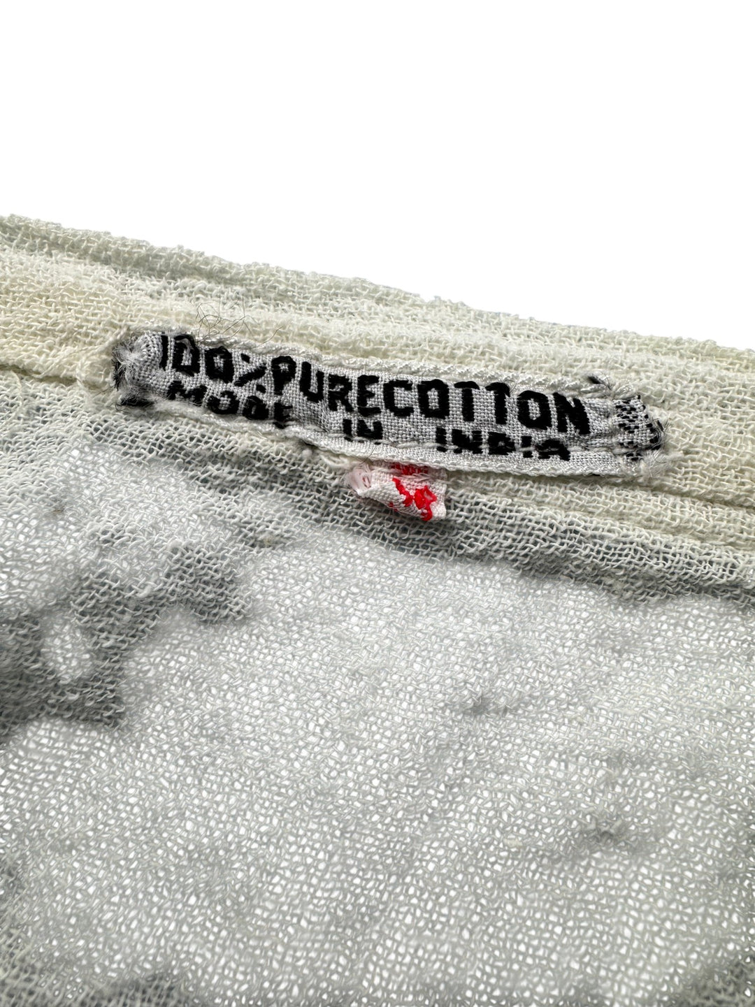 70s Pure Cotton Button-Up Top - S - Think Vintage ltd