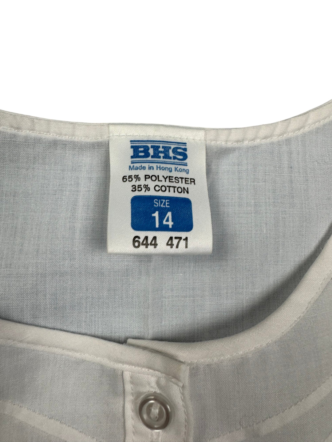 70s White Lace Detail Blouse - M - Think Vintage