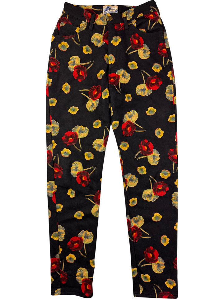 Kenzo Floral Patterned Trousers